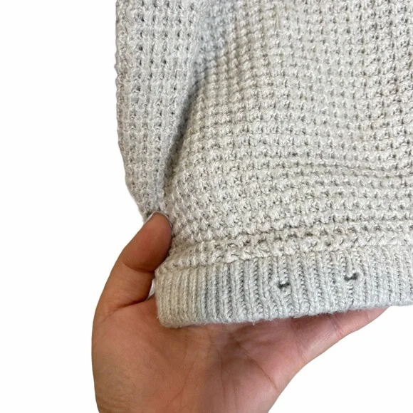 MADEWELL Waffle-Stitch Raglan Sleeve Supersoft Yarn Sweater - Picture 7 of 9